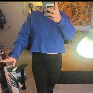 Soft blue cropped sweater